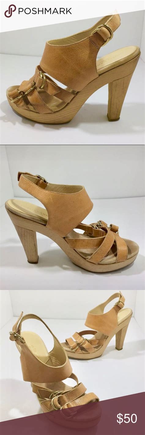 Loeffler Randall Leather Wood Platform Heels 75 Wood Platform Heels