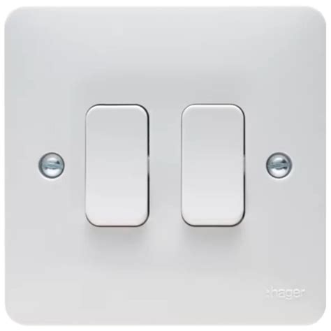 Hager WMPS22 White Moulded Sockets Accessories Shop4 Electrical