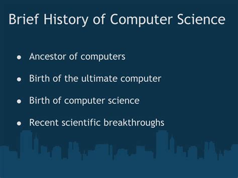 (PDF) Brief History of Computer Science - alumni.cs.ucr.edualumni.cs ...