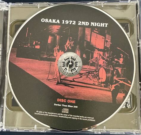 Yahoo オークション CD DEEP PURPLE OSAKA 1972 2ND NIGHT 初回