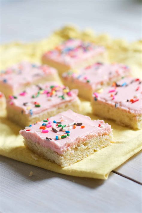 Frosted Sugar Cookie Bars The Baker Chick