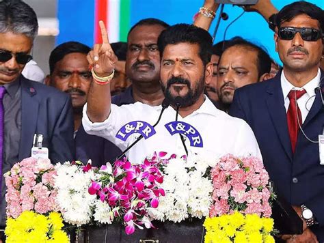 Revanth Reddy Takes Oath As Telangana Cm The Times Of India