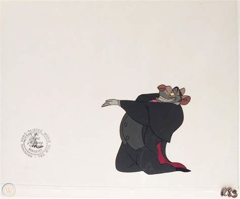 1986 Disney The Great Mouse Detective Ratigan Felicia Cat Original