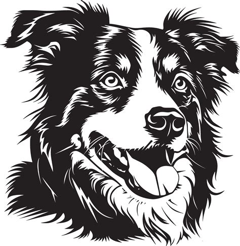 Australian Shepherd Dog Clipart Australian Shepherd Black 46010665