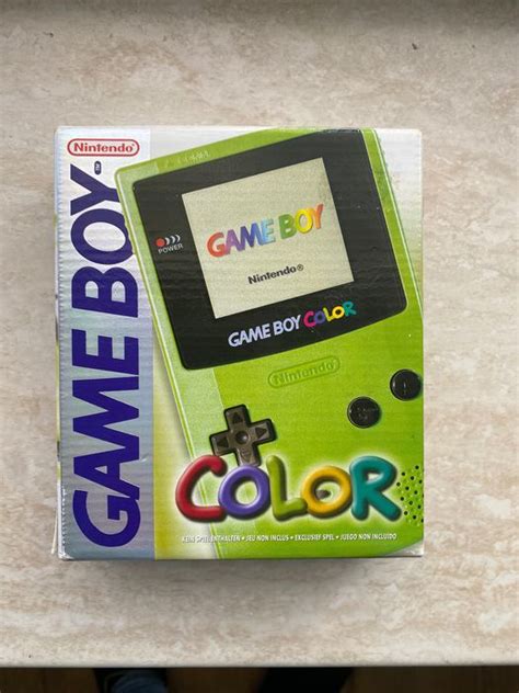 1 Nintendo Gameboy Color Lime Green CIB GBC Gameboy Color Catawiki