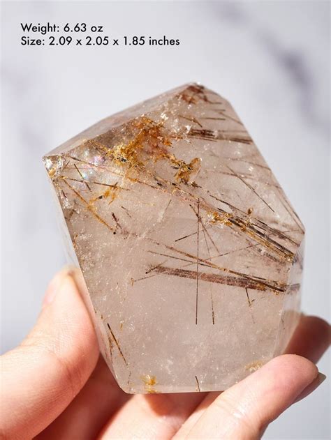 Red Rutile And Clear Quartz Free Form Quartz Crystal Healing