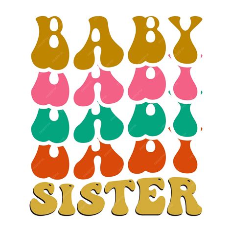 Premium Vector Sisters Retro Svg Bundle Funny Sister Retro Svg