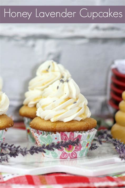 Honey Lavender Cupcakes With Honey Buttercream