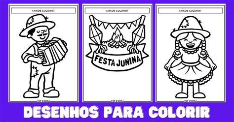 Kit 30 Desenhos De Festa Junina Para Colorir Desenhos Descubra O