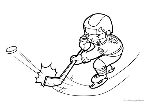 Hockey Dibujos Para Colorear