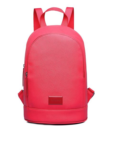 Buy Caprese Women Pink Solid Barbara Backpack Backpacks For Women