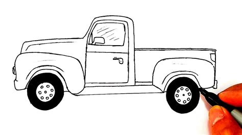 1954 FORD F 100 PICKUP How To Draw American Classic Truck Easy Simple