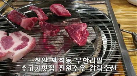 천안 백석동 무한리필소고기맛집 진원소우 Youtube