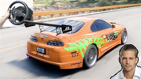 Fast And Furious Paul Walker Toyota Supra Steering Wheel Gameplay