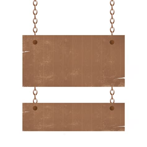 Hanging Wooden Board Png