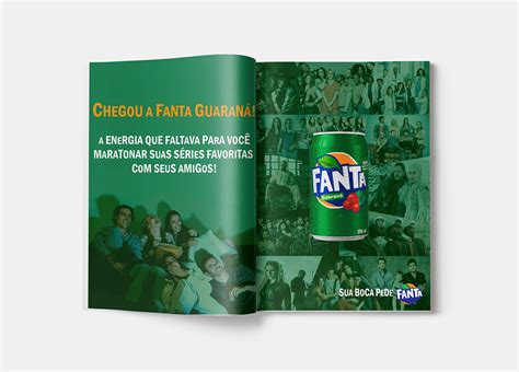 An Ncio Revista Fanta Trabalho De Faculdade Behance