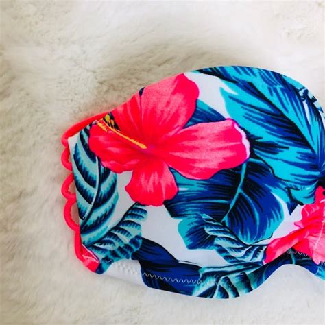 Xhilaration Swim Nwt Floral Print Padded Bikini Top Poshmark
