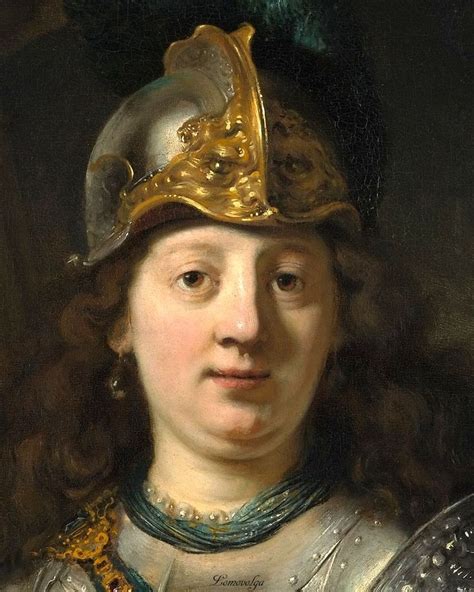 Bellona Rembrandt Van Rijn Detail Artist Painting Rembrandt