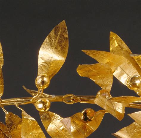 Ancient Greek gold wreath Derived from wreaths of... | The Getty