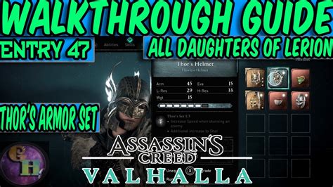 Assassins Creed Valhalla Walkthrough Guide Thors Armor Set All