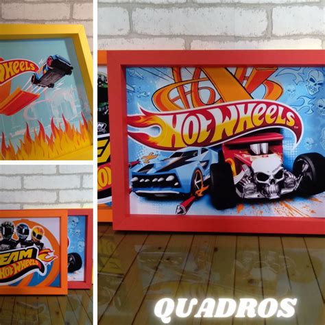 Kit Festa em Casa Decoração Só Um Bolinho Hot Wheels Elo7