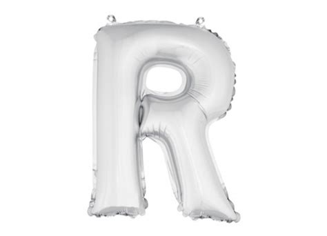 Mini ballon aluminium R argent Article de fête