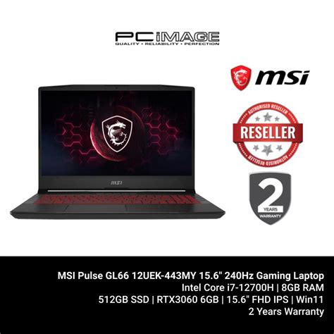 Msi Pulse Gl Uek My Hz Gaming Laptop I H Gb