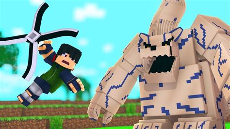 Minecraft Batalha Contra A Besta De Uma Calda Shukaku Naruto