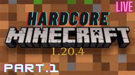 Minecraft Hardcore Mode Pt1 Live Stream Youtube