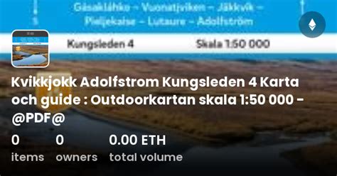 Kvikkjokk Adolfstrom Kungsleden Karta Och Guide Outdoorkartan Skala