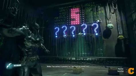 Riddler Trial Walkthrough Numeracy Batman Arkham Knight Youtube