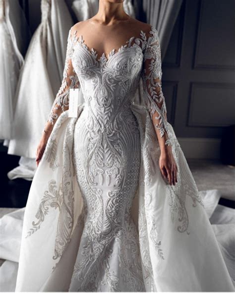 50 Breathtaking Wedding Dresses In 2022 Long Sleeve Embellishment