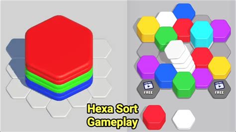 Hexa Sort Game Gameplay - YouTube