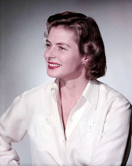 Ingrid Bergman Beautiful Color Photo Of Her 女優