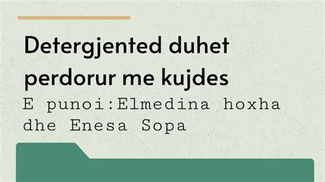 Using Detergents Safely By Elmedina Hoxha On Prezi