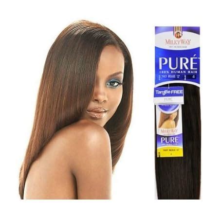 Amazon Milky Way Human Hair Pure Yaky Yaky 12 1 Jet Black