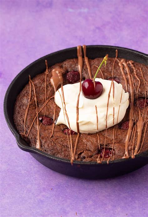 Amazing Black Forest Skillet Brownie Sweetest Menu