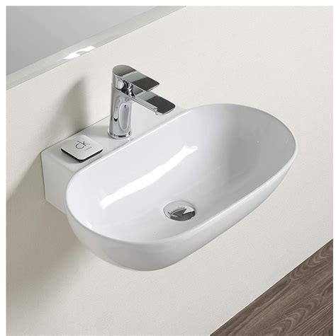 Wall Hung Table Top Premium Ceramic Wash Basin Vessel Sink Slim Rim For