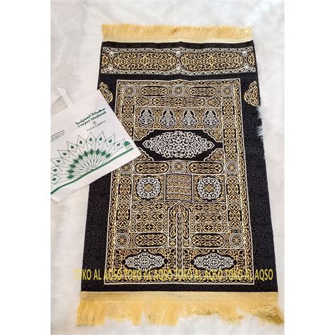 Jual Sajadah Motif Kiswah Bab Kabah Pintu Al Ka Bah Ori Madinah