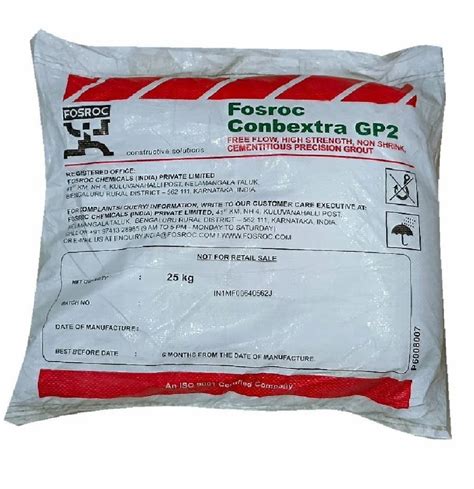 Fosroc Conbextra Gp Waterproofing Chemical Powder Packaging Size