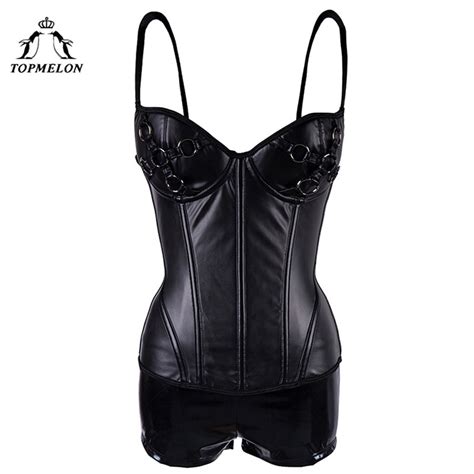 Topmelon Steampunk Corset Sets 2 Pieces Bustier Gothic Corselet Corset Women Bustier Sexy