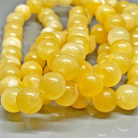 Natural Calcite 10mm Smooth Round Gemstone Beads Strand 11821