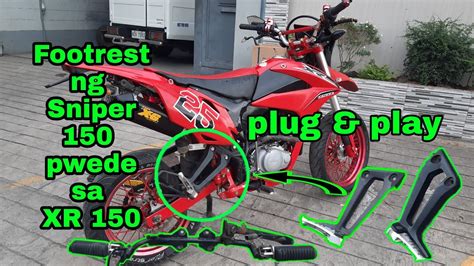 Footrest Ng Sniper 150 Pwede Sa XR 150 Plug Play Honda XR150