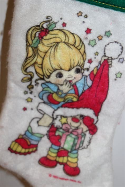 Rainbow Brite Christmas Stocking 1983 Hallmark Rainbow Etsy