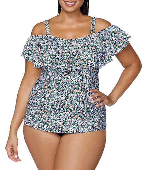 Raisins Curve Plus Size Bolsa Chica Tortuga Ditsy Floral Print Off The