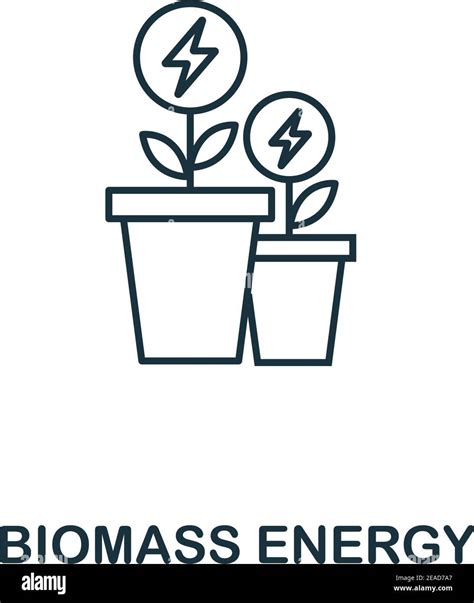 Biomass Energy Icon Outline Style Premium Pictogram Design From Power