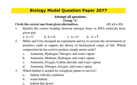 Biology Question And Answer Biology Cell Worksheets