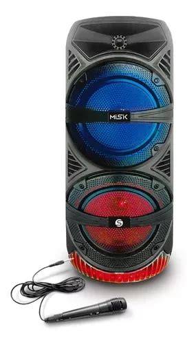 Misik Bafle X Bluetooth Portatil Luz Led Usb Sd Y Fm Mercadolibre