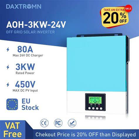 Daxtromn Inversor Solar Mppt De 3kva Controlador De Sistema H Brido Sin