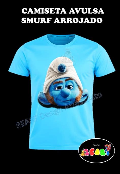 Arrojado The Smurfs - Camiseta Avulsa Smurfs Arrojado | Elo7 Produtos Especiais